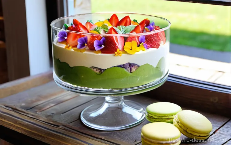 디저트 전문가의 시즌별 매출 전략 - **Spring Renewal Dessert Display**
    A vibrant, cheerful display of spring desserts on a rustic wo...