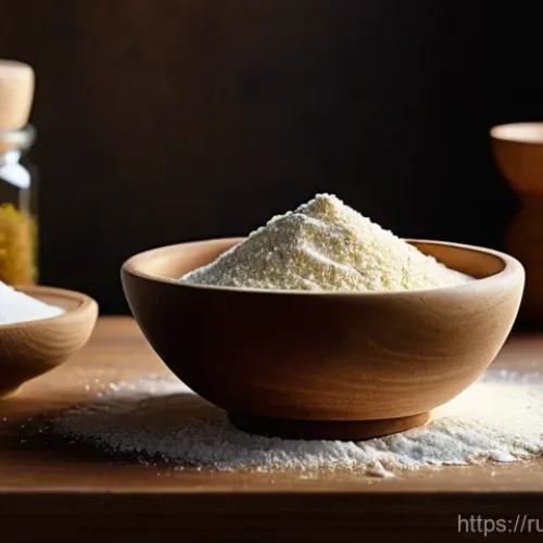 Home 29 디저트 전문가가 알아야 할 필수 이론 - **"Secrets of Ingredients: The Flour, Fat, and Sugar Dance"**
A high-resolution, photorealistic ...