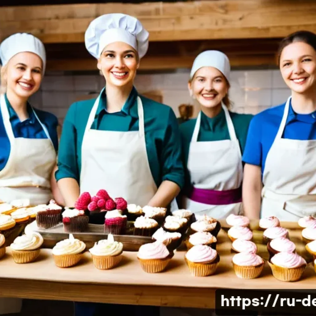 디저트 전문가의 리더십 개발 방법 - **Prompt 1: Collaborative Vision in a Cozy Russian Bakery**
    "A vibrant, eye-level, wide-angle ph...